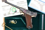 Spectacular Mauser, Luger, P08, German Navy Commemorative, Cased, FB01297 - 1 of 12