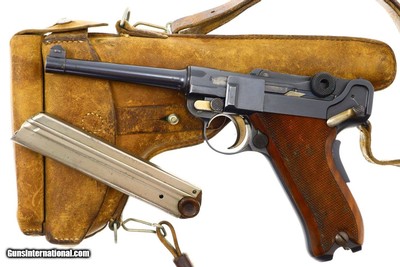 Waffenfabrik Bern, 1924, Swiss Military Luger, Holster, 24480, FB00043