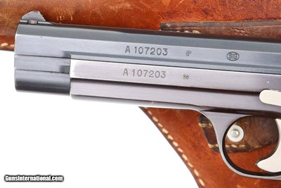 Beautiful Early Swiss Military SIG P49, High Polish, Holster, FB00073 - Image 4 of 17