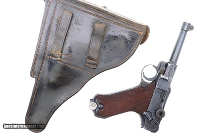 Scarce Mauser, WWII Police Luger, 1942 Dated, Holster, 4086Y, FB00312 - Image 12 of 23
