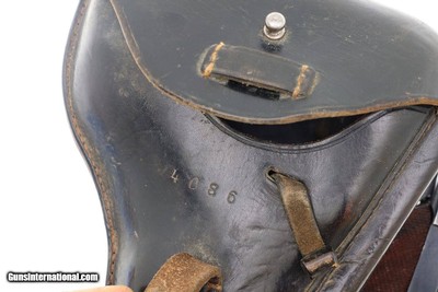 Scarce Mauser, WWII Police Luger, 1942 Dated, Holster, 4086Y, FB00312 - Image 9 of 23