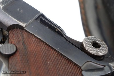 Scarce Mauser, WWII Police Luger, 1942 Dated, Holster, 4086Y, FB00312 - Image 8 of 23