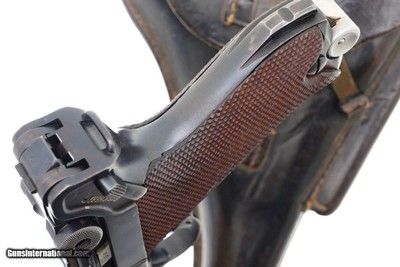 Scarce Mauser, WWII Police Luger, 1942 Dated, Holster, 4086Y, FB00312 - Image 19 of 23