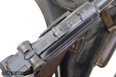 Scarce Mauser, WWII Police Luger, 1942 Dated, Holster, 4086Y, FB00312 - Image 20 of 23