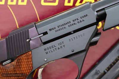 High Standard M107, Military Grip Olympic, Boxed, 2171782, FB01129 - Image 4 of 12