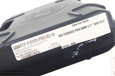Sig Sauer, P320 Special Order, 9mm, 58J466522, A-1909 - Image 10 of 11