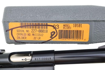 Super Early Ruger Mark III Pistol, SN 18, Made 2007, Near NIB, FB01260 - Image 15 of 16