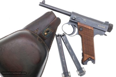Remarkable Japanese T14 Nambu Rig, Two Matching Magazines, 18181, FB01340