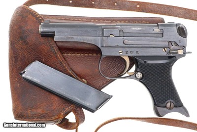 Japanese Military Type 94 Nambu Pistol, Matching Mag, Holster, FB01354