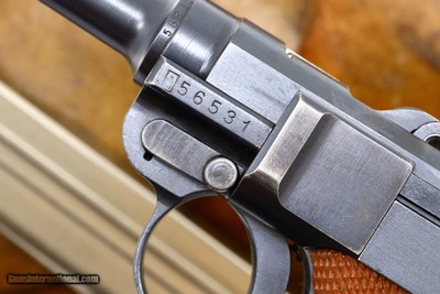 Bern, 1929 Luger Pistol, Swiss Military Red Grip, Rig, 56531, FB01042 - Image 8 of 15