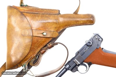 Bern, 1929 Luger Pistol, Swiss Military Red Grip, Rig, 56531, FB01042 - Image 5 of 15