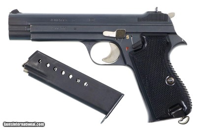 SIG P49 Swiss Military Pistol, Transitional, Bern Canton, A114773, FB01028