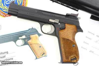 SIG P210-6, Heavy Frame, Swiss Pistol, Cased, P325231, FB01144