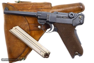 Bern 1929 Swiss Military Luger, WWII-Era, Matching Holster, 61265, FB00039