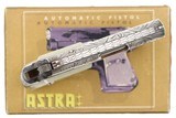 Astra Silver Engraved Cub 2002 Pistol, .22 Short, Boxed, 99034, FB01452 - 4 of 11