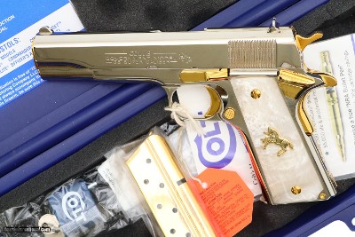Colt, Government Model Pistol, GOLD, .38 Super, 2930970, FB01427