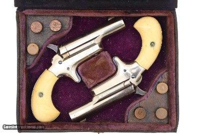 Colt Third Model Derringer Pair, .41 Caliber, 38450E, 38454E, O-124