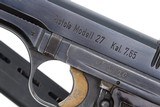 RARE CZ, 27 Military Test Pistol, u2820, FB01599 - 2 of 11
