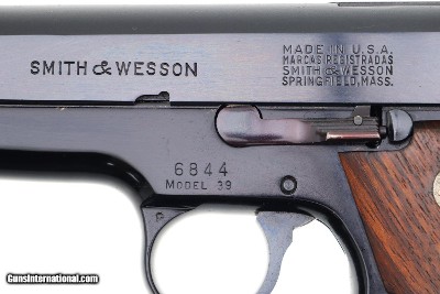 Exceptional, Early S&W Model 39 Pistol, Boxed, 6844, FB01603 - Image 8 of 15