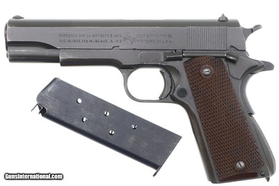Colt 1911A1, British Lend Lease Pistol, 1943, WWII, 1195336, FB01627