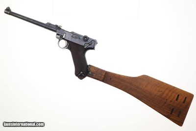 DWM Artillery Luger, 1915, Stock, WWI, German, 6881, FB01590