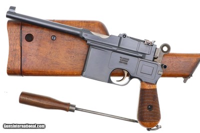 Mauser Prewar Large Ring Shallow Milled C96 Pistol, Stock, 30606, FB01676