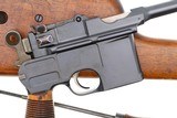 Mauser Prewar Large Ring Shallow Milled C96 Pistol, Stock, 30606, FB01676 - 4 of 25