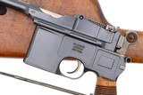 Mauser Prewar Large Ring Shallow Milled C96 Pistol, Stock, 30606, FB01676 - 5 of 25