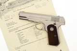 Colt 1908 Pocket Hammerless Pistol, Nickeled, .380 Colt, 92040, FB01639 - 1 of 15