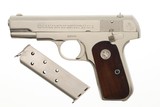 Colt 1908 Pocket Hammerless Pistol, Nickeled, .380 Colt, 92040, FB01639 - 2 of 15