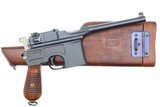 Mauser C96 Broomhandle, 1930 Commercial Pistol, Stock, 889990, FB00331 - 2 of 23