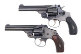 Two S&W Top Break Revolvers, .38 Perfected/Hammerless, Cased, FB01400-1401 - 4 of 16