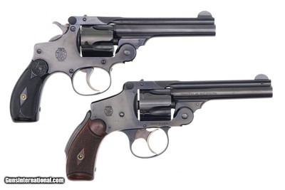 Two S&W Top Break Revolvers, .38 Perfected/Hammerless, Cased, FB01400-1401 - Image 3 of 16