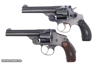 Two S&W Top Break Revolvers, .38 Perfected/Hammerless, Cased, FB01400-1401 - Image 4 of 16
