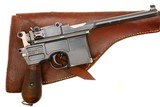 Mauser C96 Broomhandle Pistol, Prewar Commercial, Holster, 133242, FB01558