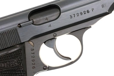 WWII German Walther PP, Police Eagle F, 372926P,
FB01661