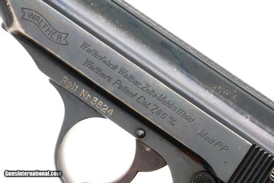 Rare Walther PP Pistol, WWII, Danish Police Contract, 187708 P, FB01663 - Image 3 of 7