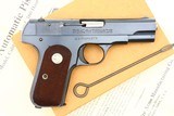 Colt M1908 Hammerless, Box & Docs, 137383, FB01688 - 14 of 15