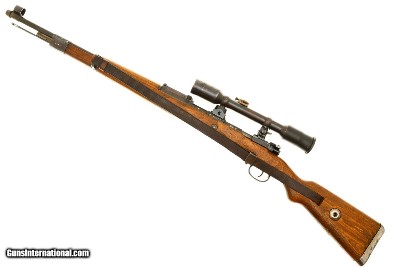 Mauser K98k High Turret Sniper Rifle, JP Sauer, Matching, 1007h, FB01751