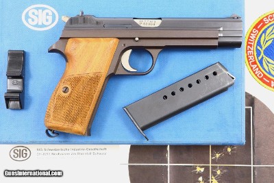 SIG P210-6, Swiss Pistol, 9 Para, Blue Box, Test Target, P60808 Z, FB01016