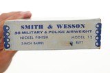 S&W Airweight M12-3 Nickeled Revolver, 4D19730, FB01546 - 14 of 14