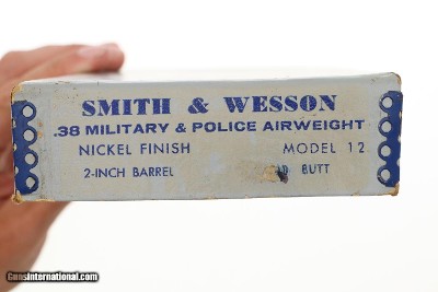 S&W Airweight Model 12-3 Nickeled Revolver, 4D19730, FB01546 - Image 14 of 14