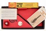 Colt Trooper MK III Revolver, Chrome, .357 Mag, BOX, J89181, FB01532 - 18 of 18