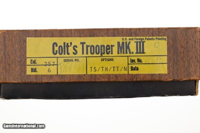 Colt Trooper MK III Revolver, Chrome, .357 Mag, BOX, J89181, FB01532 - Image 17 of 18