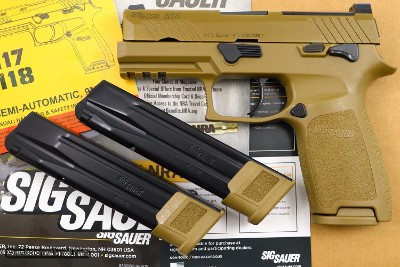 As New SIG SAUER M18 Pistol, U.S. Military Overrun, TC481173, FB00673