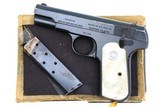 Colt 1908 Hammerless Pistol, Mother-of-Pearl Grips, Box, 35146, FB01641 - 1 of 13