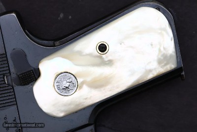 Colt 1908 Hammerless Pistol, Mother-of-Pearl Grips, Box, 35146, FB01641 - Image 8 of 13