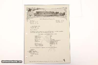 U.S. Military Colt M1902 Revolver, Factory Letter, 47600, FB01992 - Image 16 of 16
