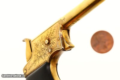 Remington No 1 Vest Pocket Pistol, Gold Engraved, Antique, 9163, O-137 - Image 6 of 8