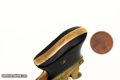 Remington No 1 Vest Pocket Pistol, Gold Engraved, Antique, 9163, O-137 - Image 4 of 8
